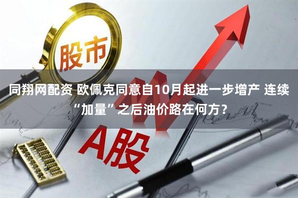同翔网配资 欧佩克同意自10月起进一步增产 连续“加量”之后油价路在何方？