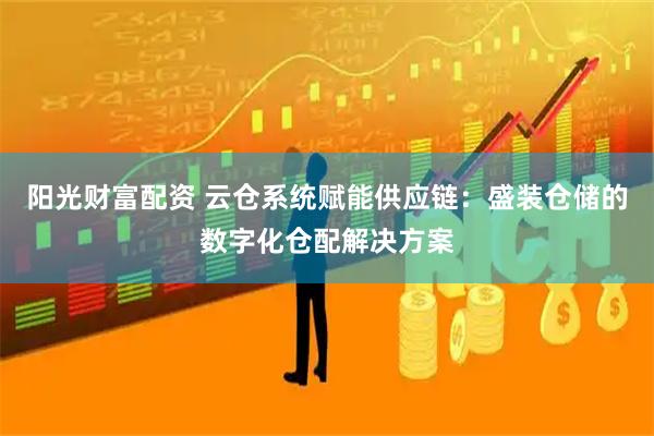阳光财富配资 云仓系统赋能供应链：盛装仓储的数字化仓配解决方案